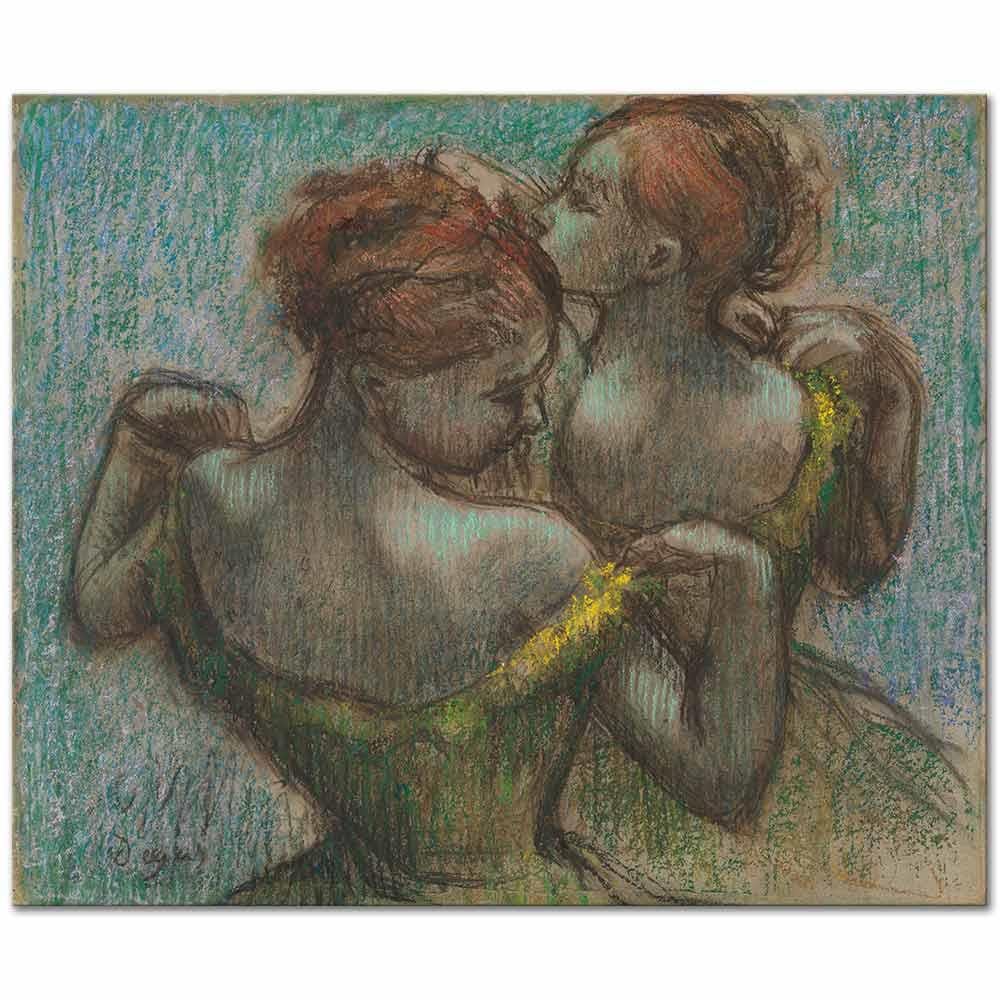 Edgar Degas Yarım Boy Balerinler Kanvas Tablo
