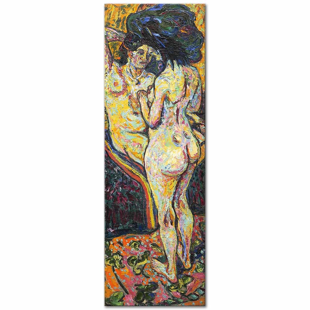 Ernst Ludwig Kirchner İki Nü Kanvas Tablo