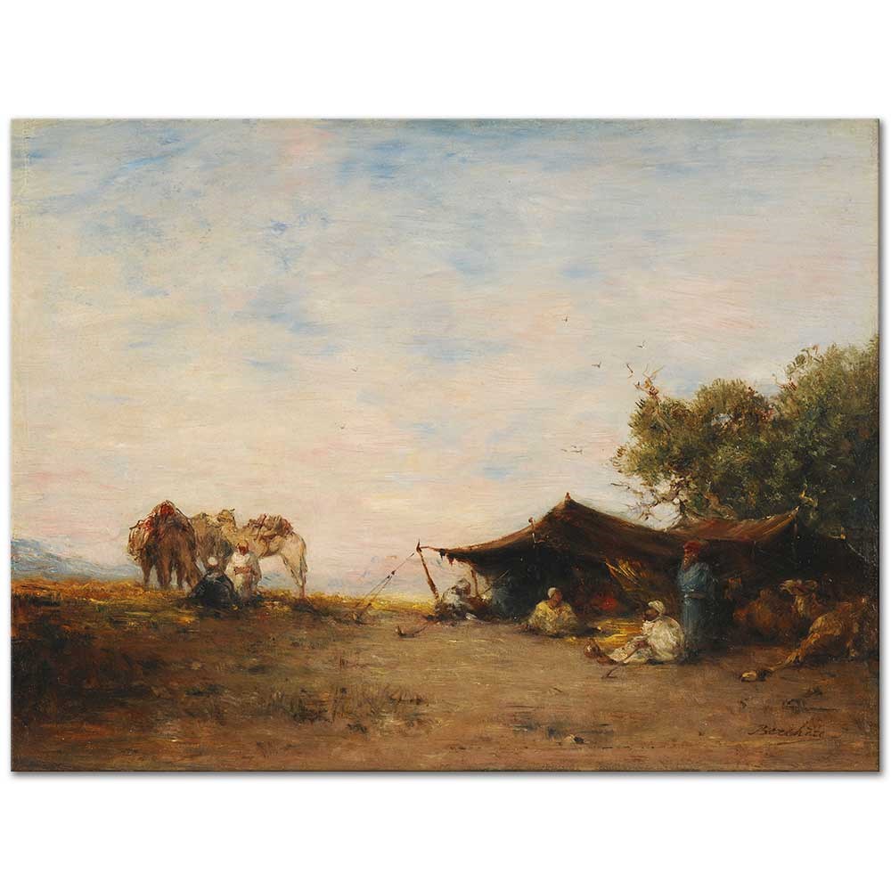 Un Gourbi by Narcisse Berchere as Fine Art Print