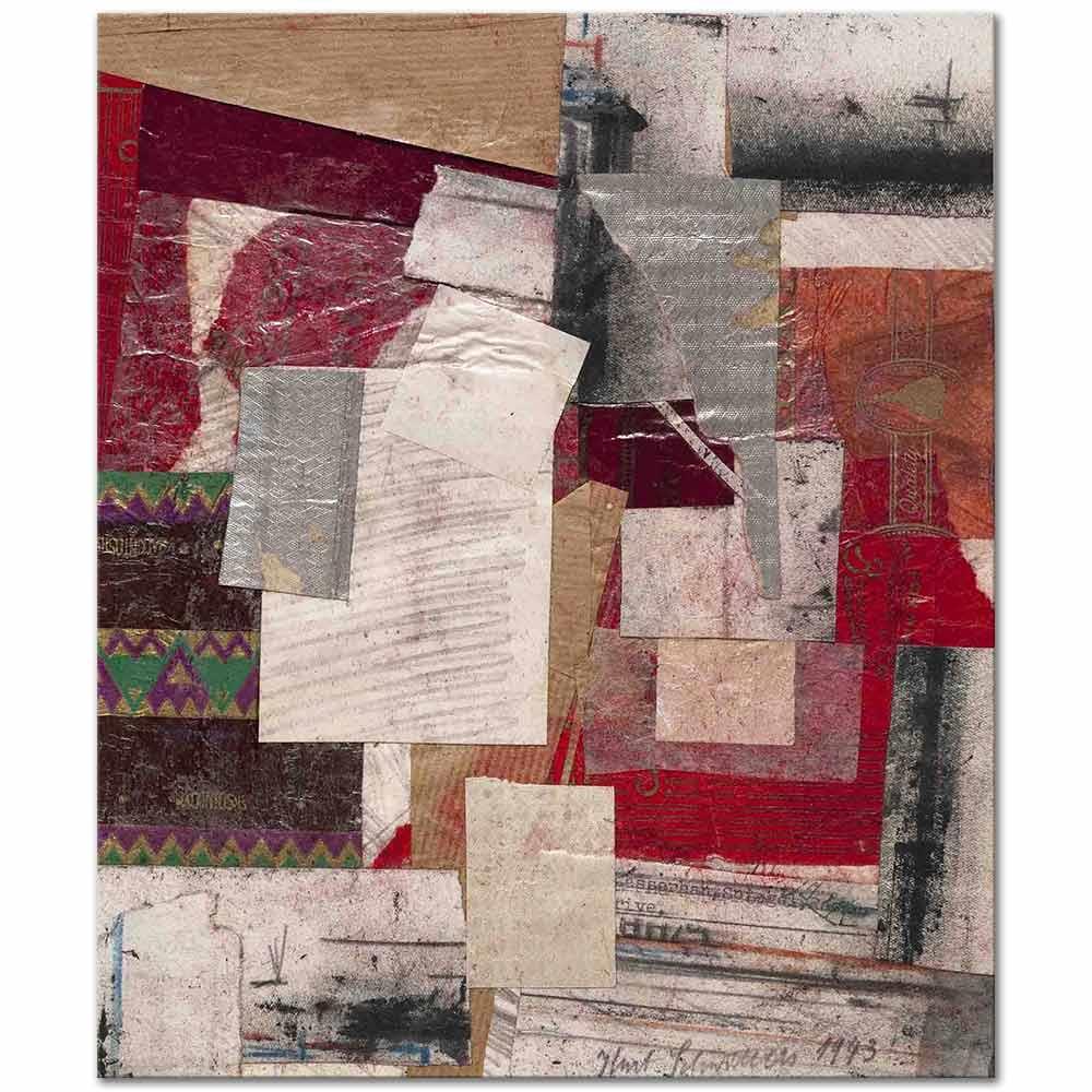 Kurt Schwitters İsimsiz Kompozisyon Kanvas Tablo