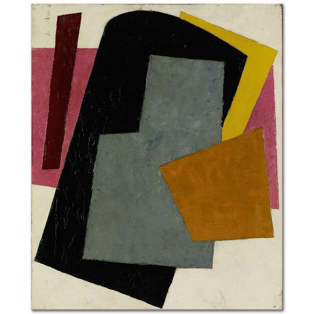 Lyubov Popova İsimsiz Kompozisyonlar 01 Kanvas Tablo