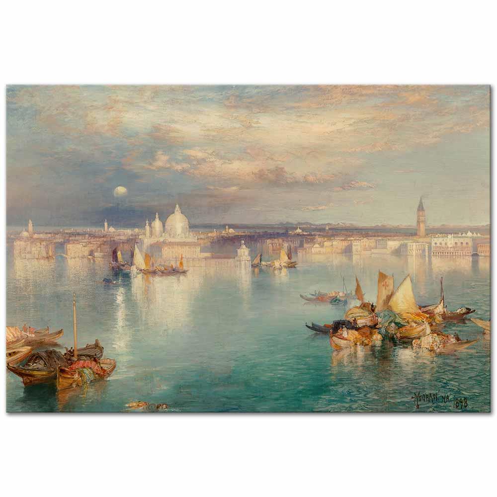 Thomas Moran Venedik Görünümü Kanvas Tablo