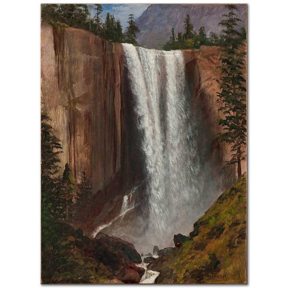 Albert Bierstadt Vernal Şelalesi Kanvas Tablo