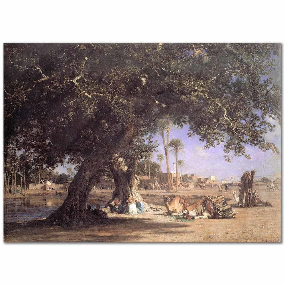 Leon Belly Şubra'ya Bakış Kanvas Tablo