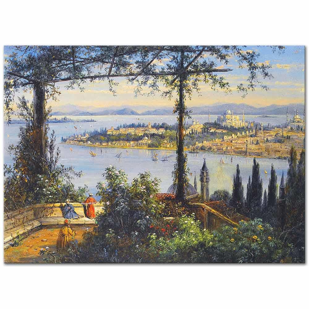 John Daniell İstanbul'a Bakış Kanvas Tablo
