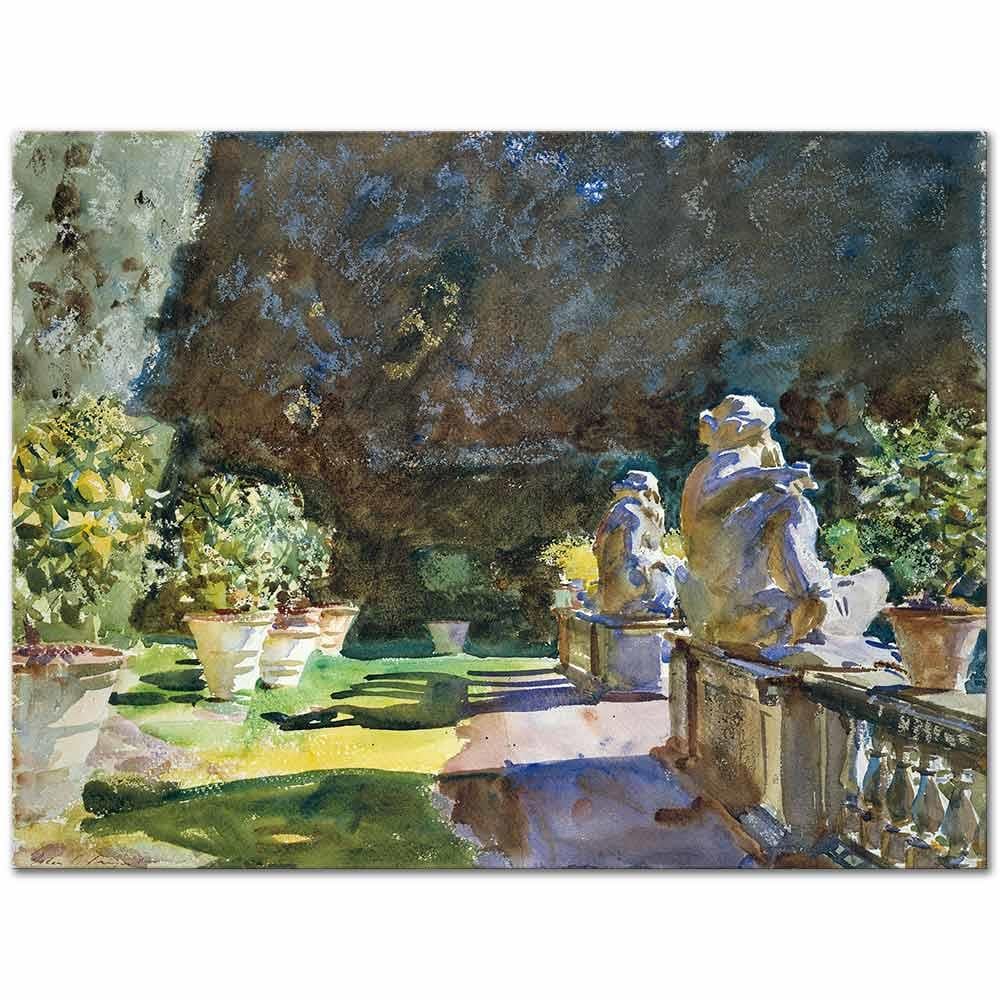 John Singer Sargent Villa di Marlia Lucca Kanvas Tablo
