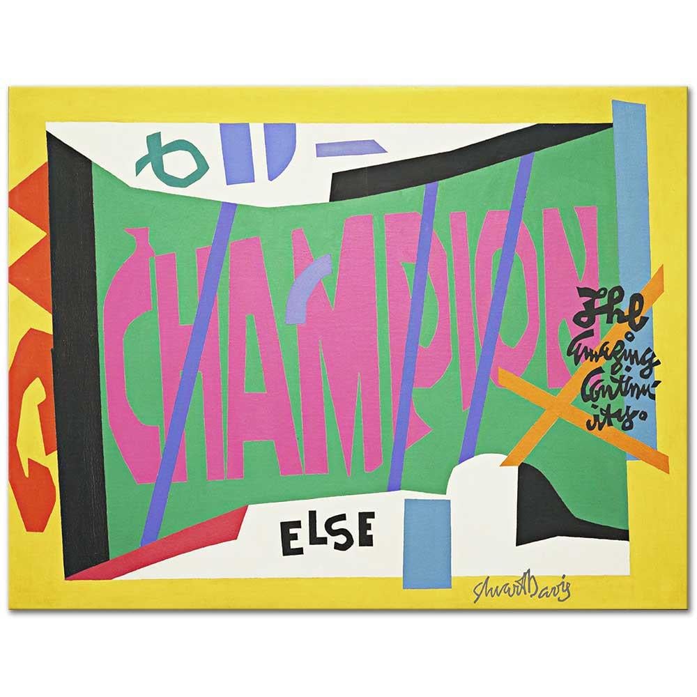 Stuart Davis Visa Kanvas Tablo