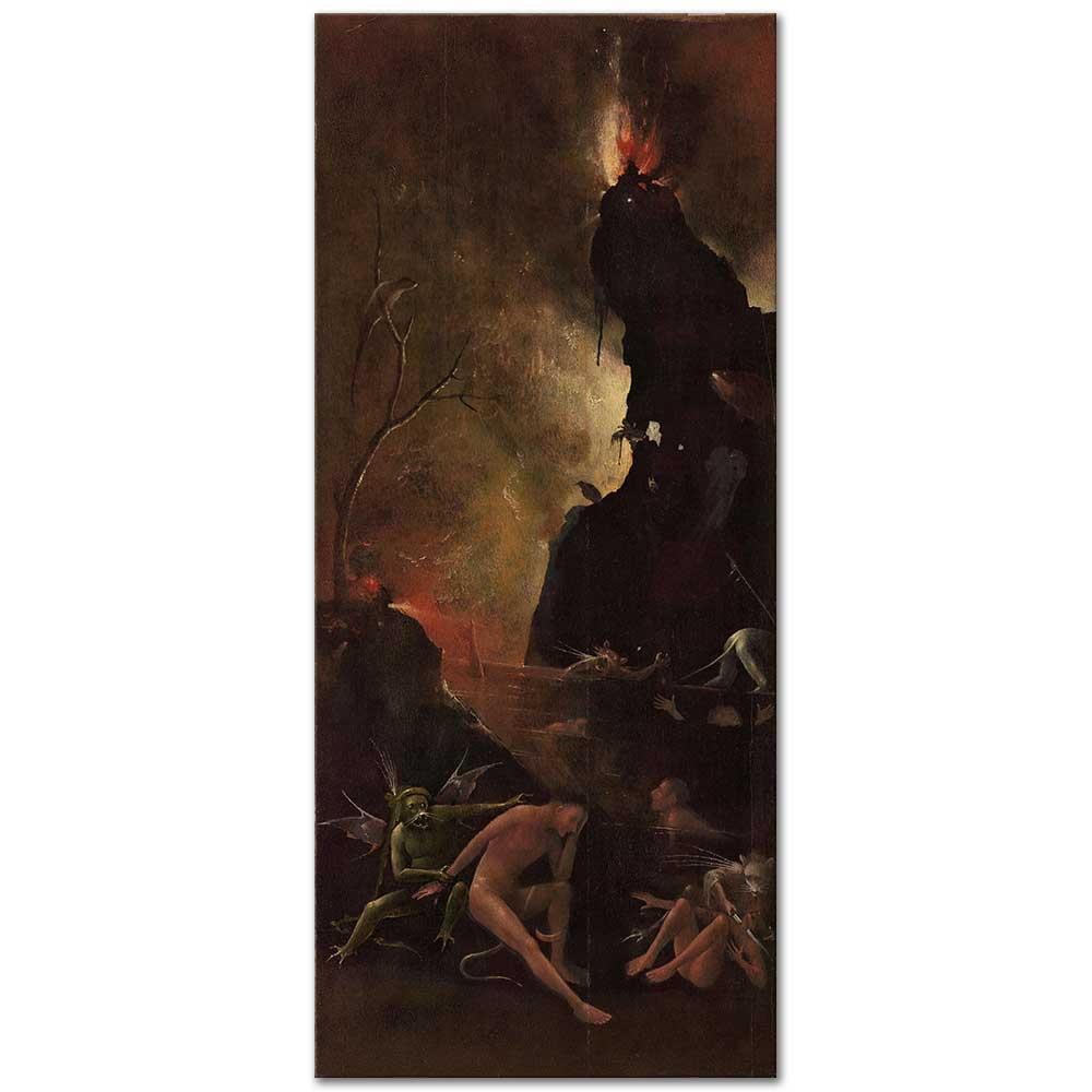 Hieronymus Bosch Ahiret Vizyonları Cehennem 02 Kanvas Tablo