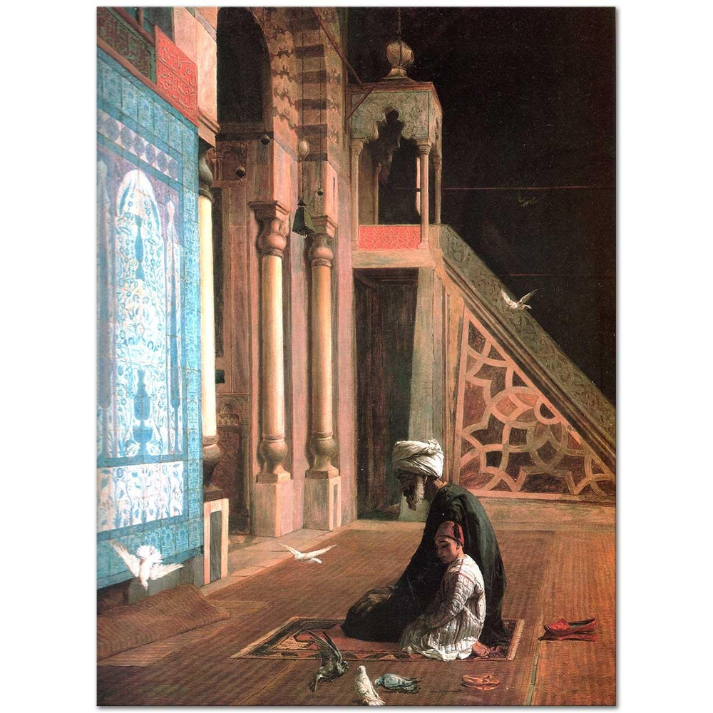 Walter Charles Horsley İbadet Mavi Cami Kahire Kanvas Tablo