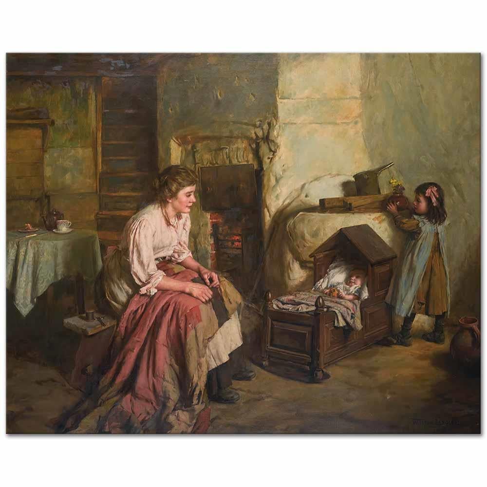 Walter Langley Annelik Kanvas Tablo