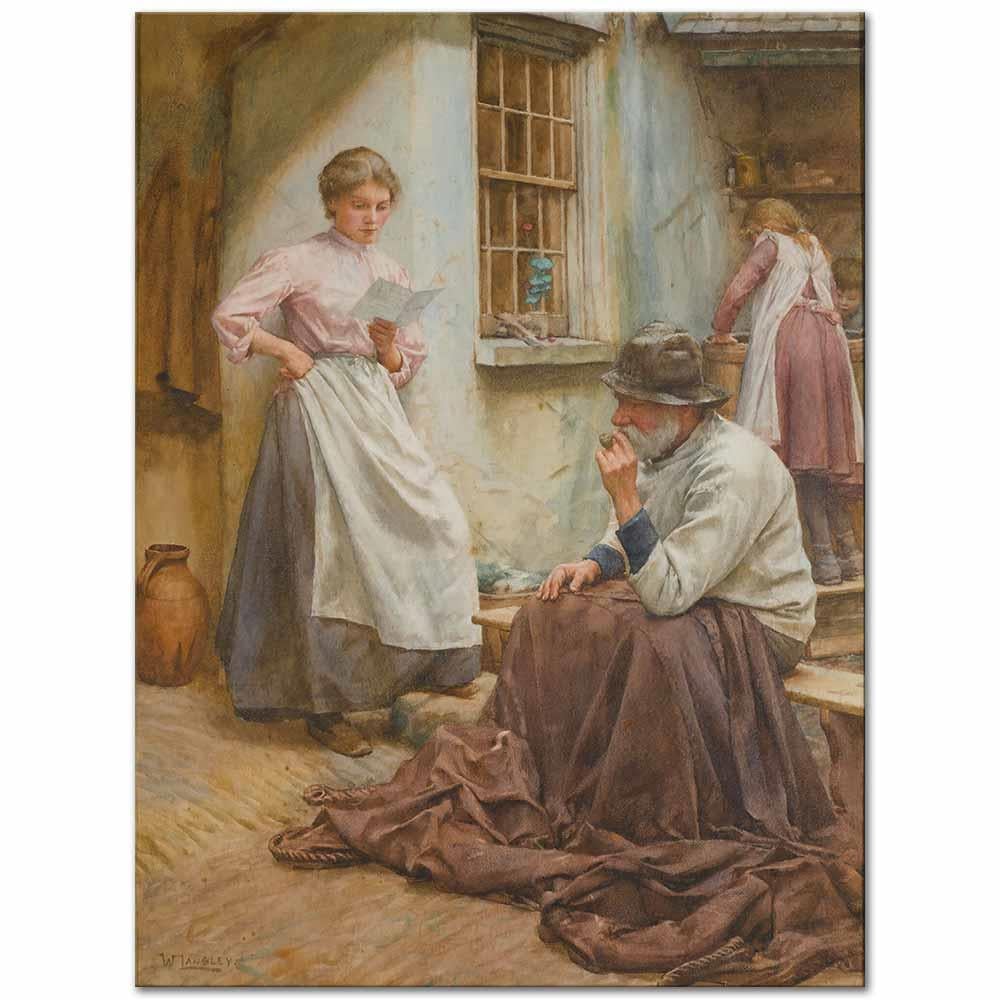 Walter Langley Güzel Haberler Kanvas Tablo