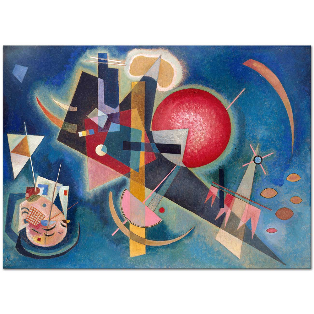 Wassily Kandinsky Mavide Kanvas Tablo
