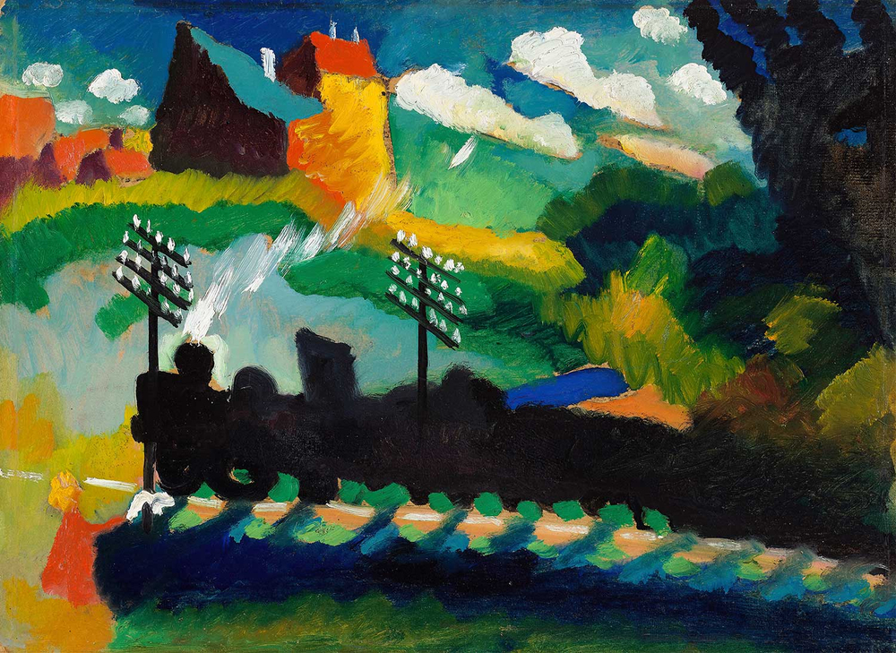 Wassily Kandinsky Railway Near Murnau Art Print