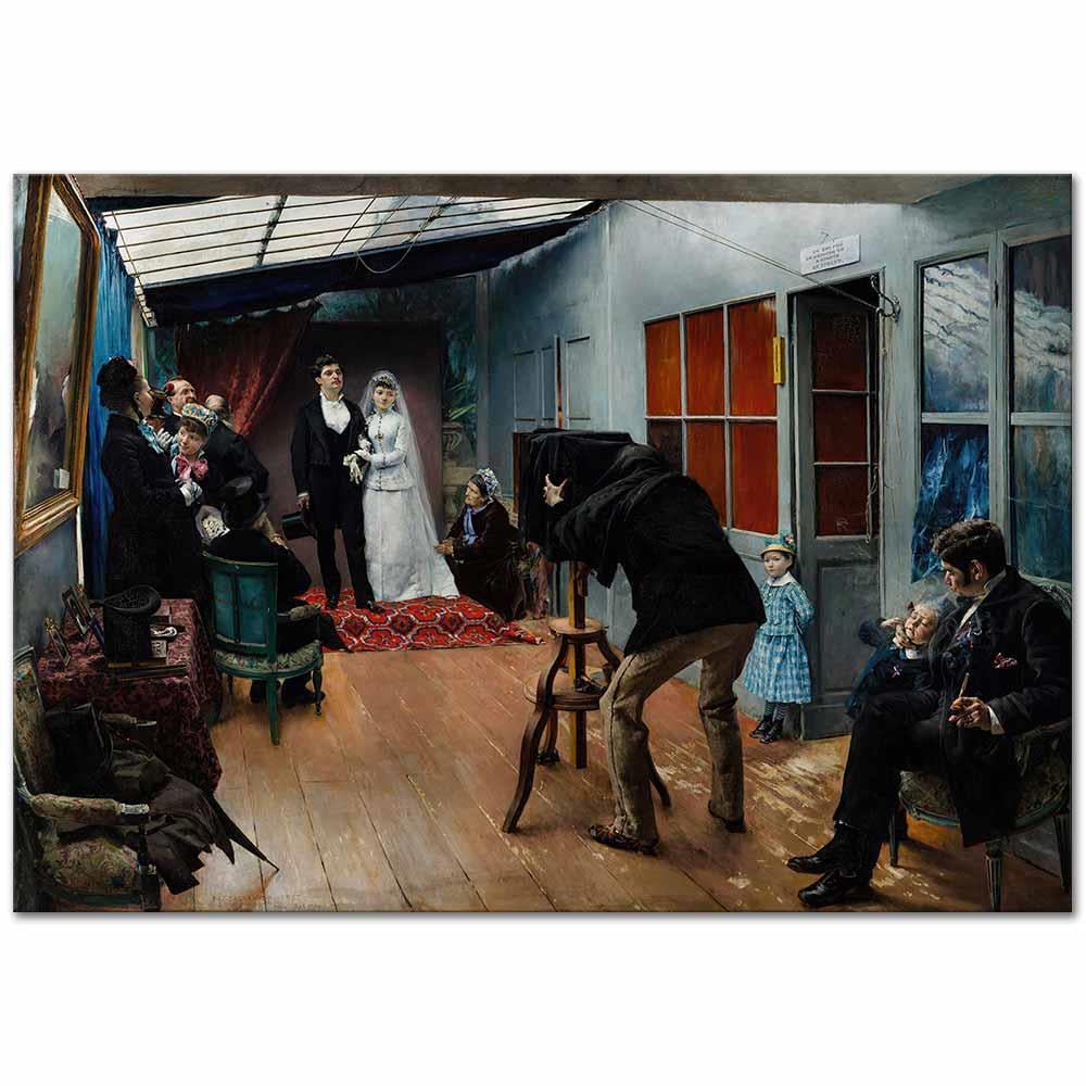 Pascal Dagnan Bouveret Düğün Fotoğrafı Kanvas Tablo