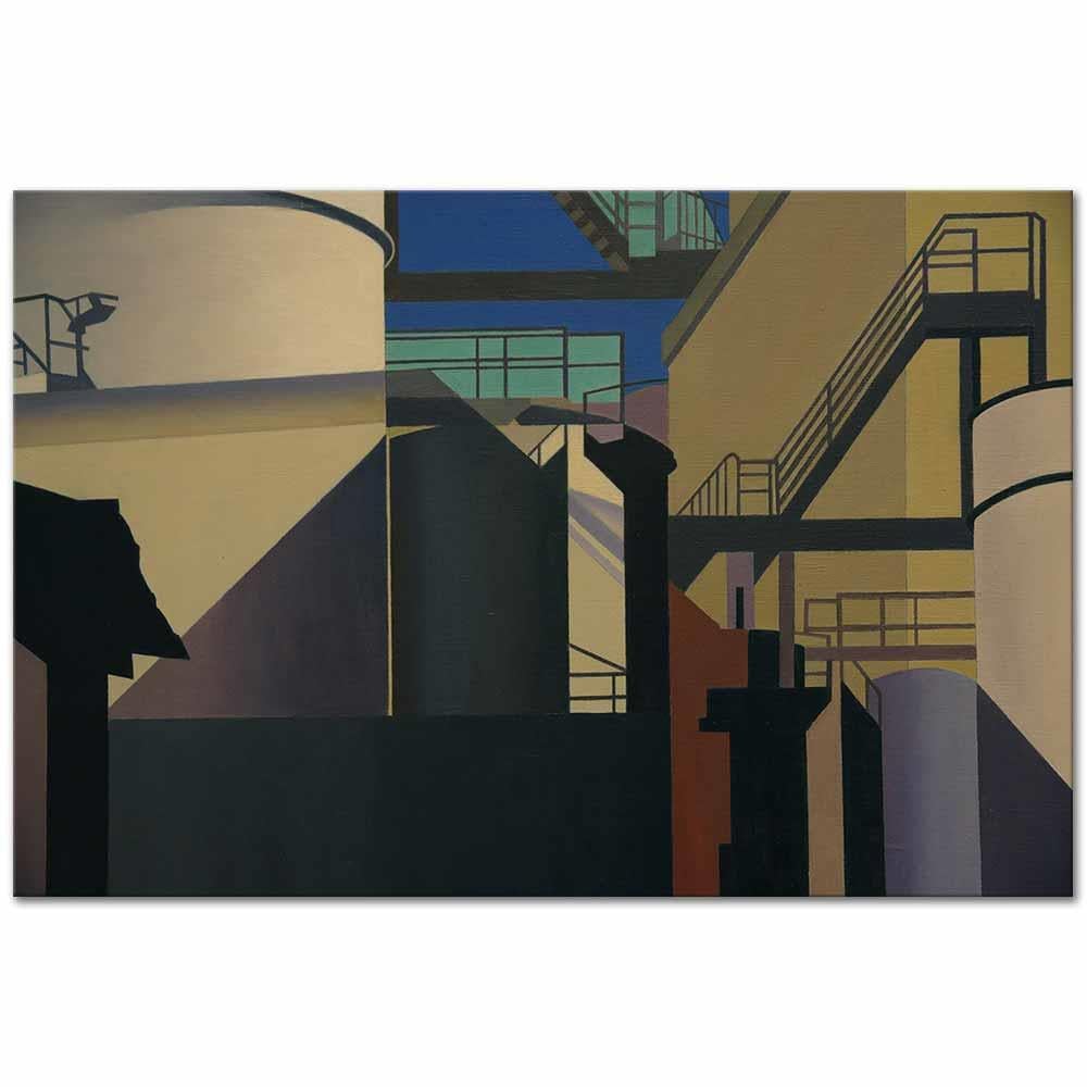 Charles Sheeler Endüstriyel Batı Kanvas Tablo