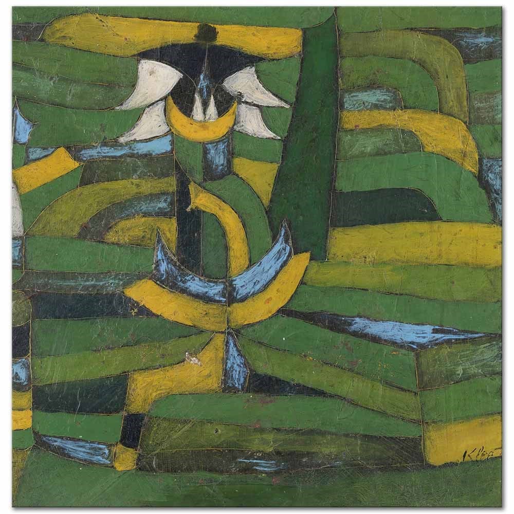 Paul Klee Bahçedeki Beyaz Çiçek Kanvas Tablo