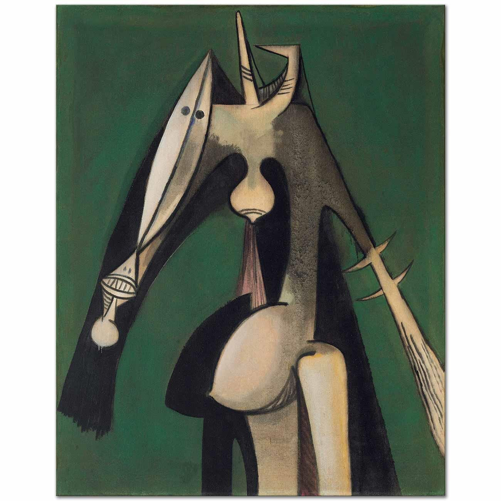 Wifredo Lam Çiçek Ayı Kanvas Tablo