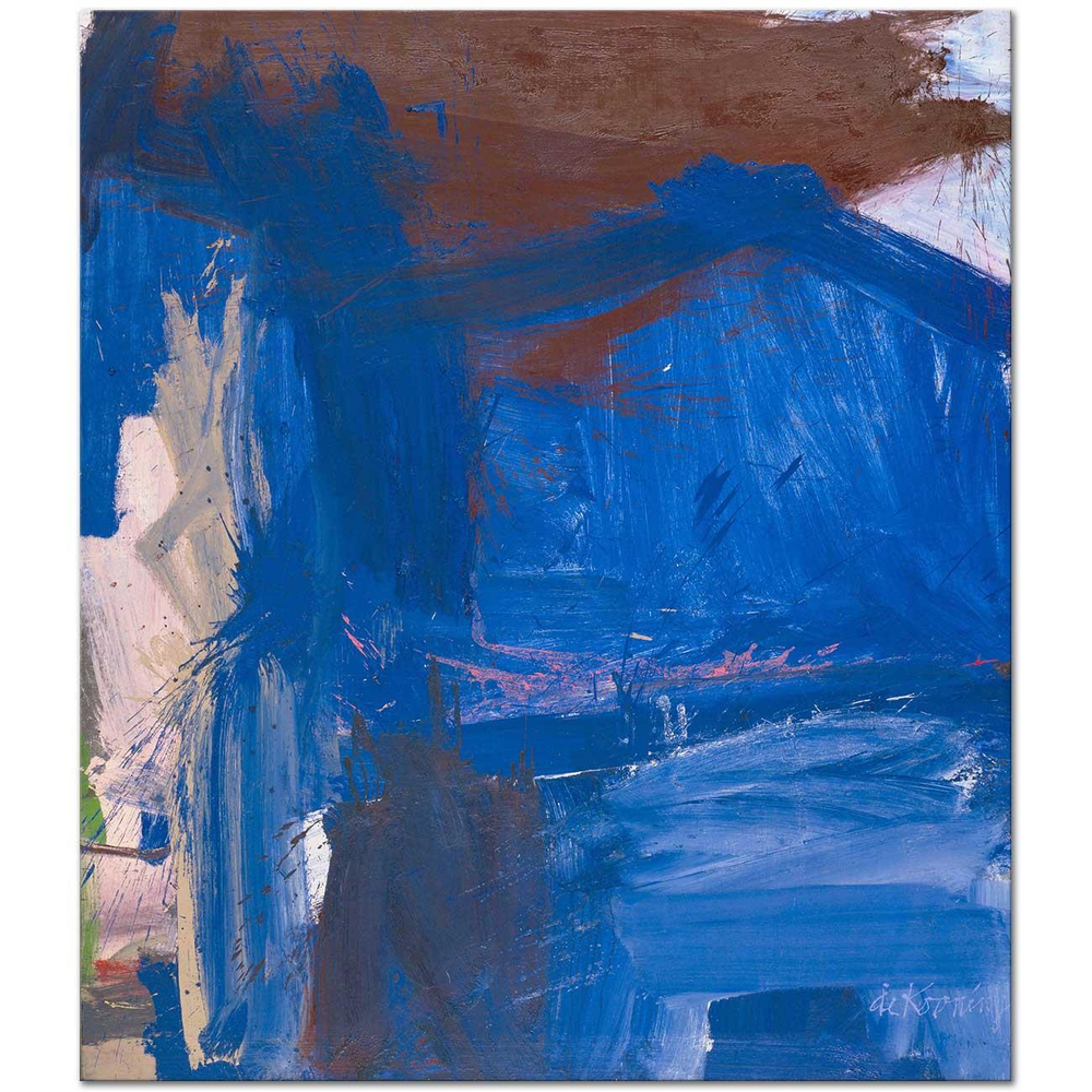 Willem de Kooning Napoli'de Ağaç Kanvas Tablo