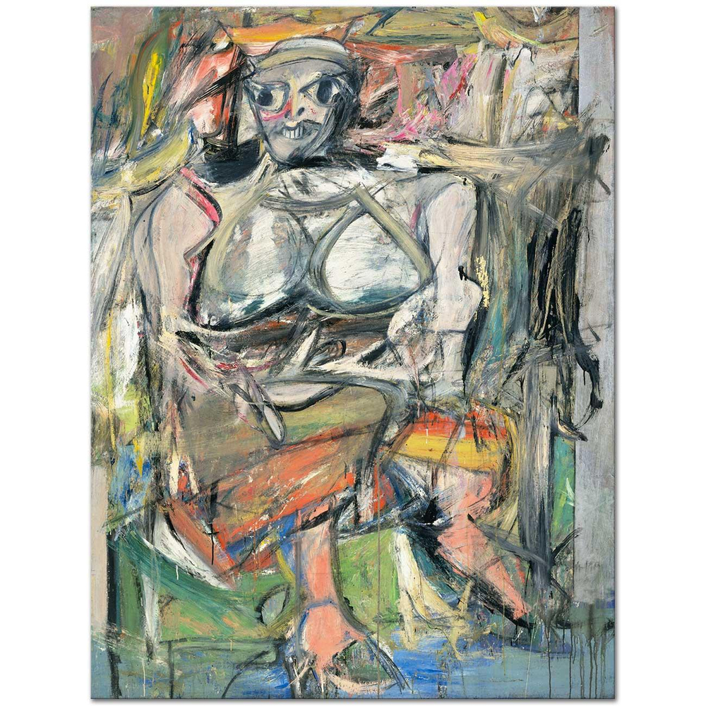 Willem de Kooning Kadın 01 Kanvas Tablo