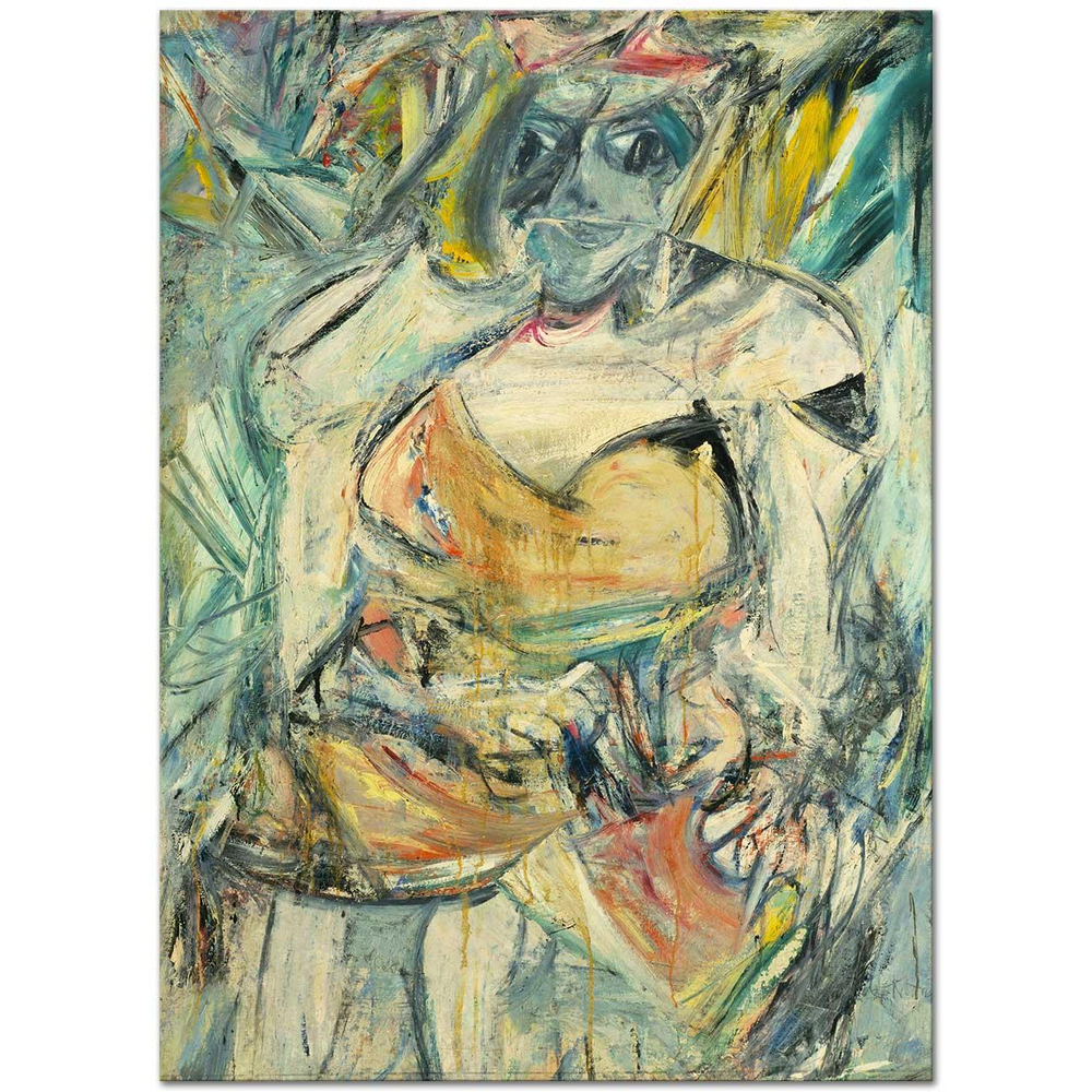 Willem de Kooning Kadın 02 Kanvas Tablo