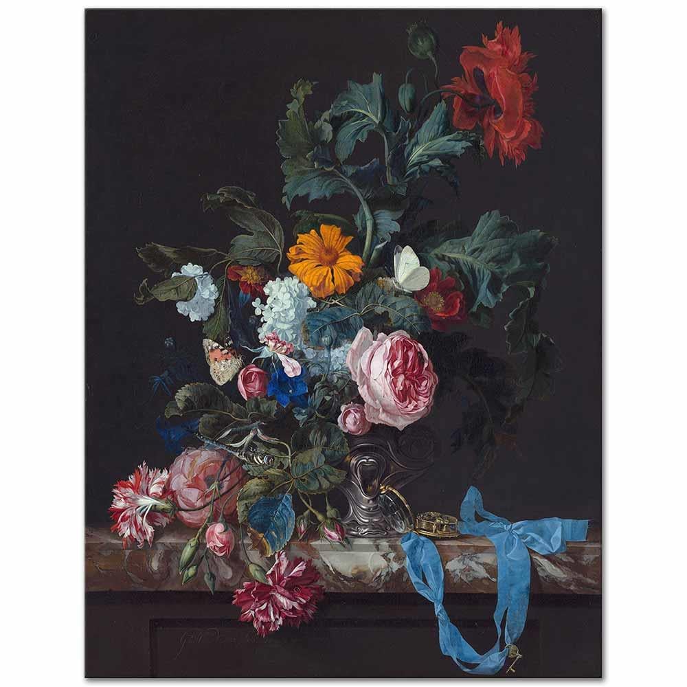 Willem van Aelst Saatli Natürmort Kanvas Tablo