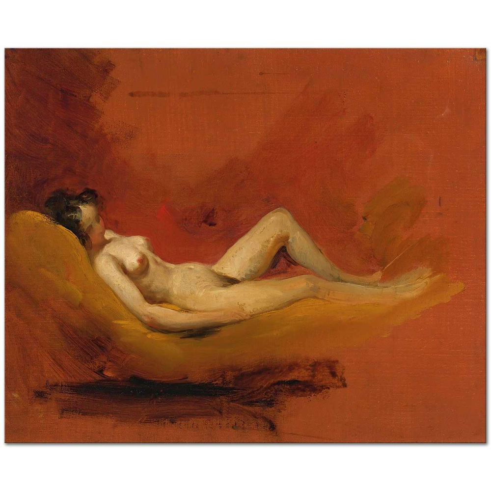 William Etty Kadın Nü Etüdü Kanvas Tablo