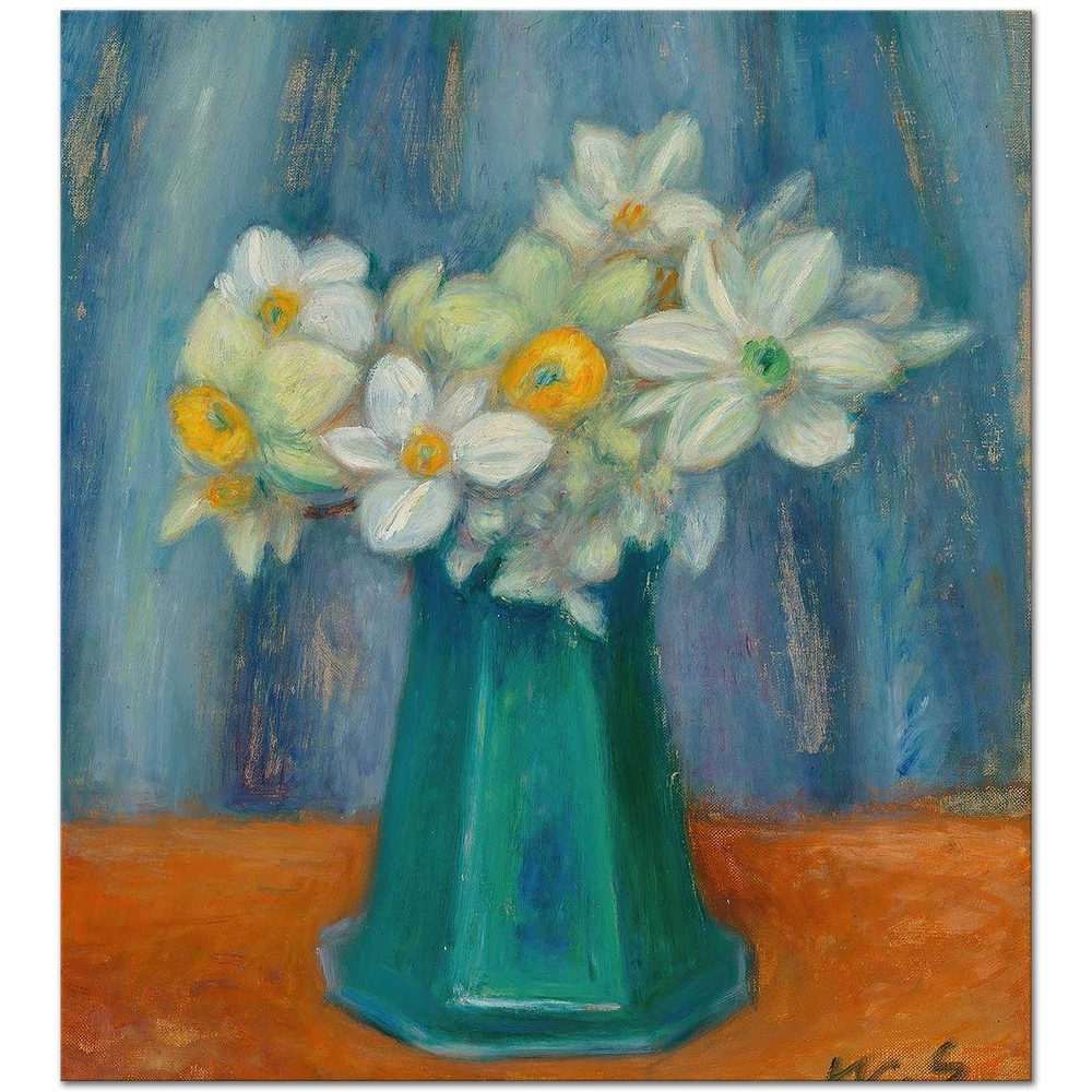 William Glackens Nergisler Kanvas Tablo