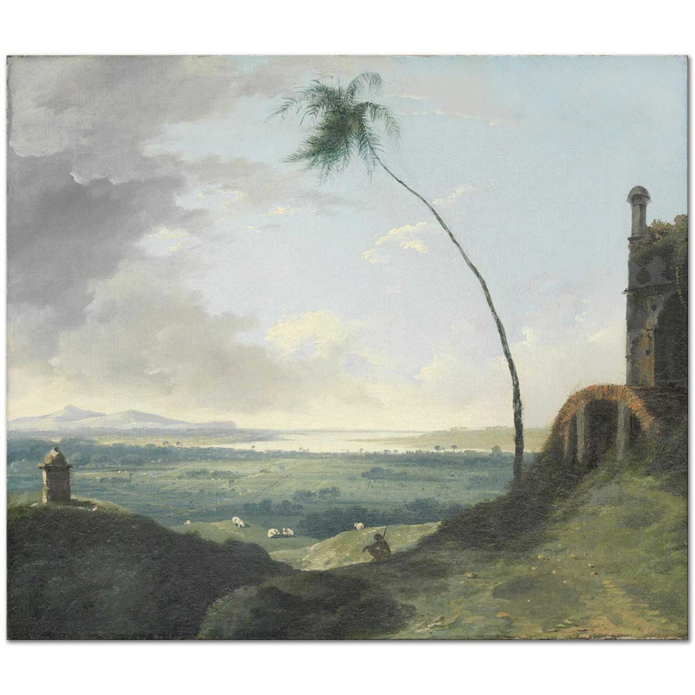 William Hodges Rajmahal Tepesinden Manzara Kanvas Tablo
