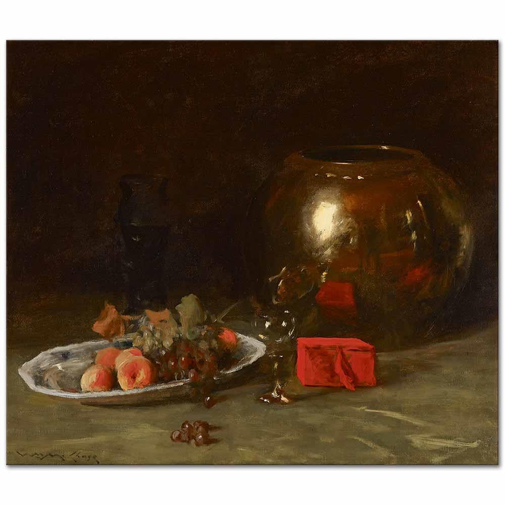 William Merritt Chase Büyük Pirinç Kase Kanvas Tablo