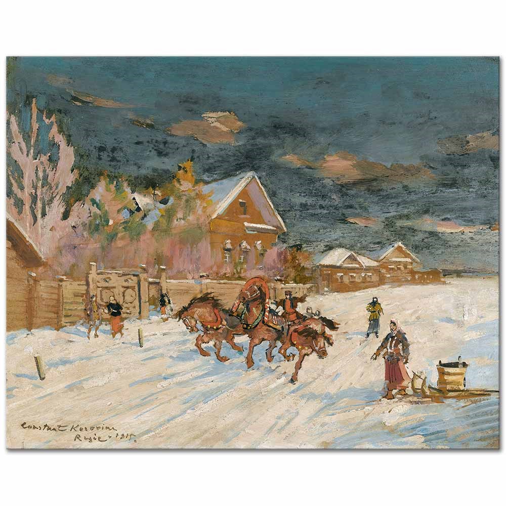 Konstantin Korovin Kış Manzarası Kanvas Tablo