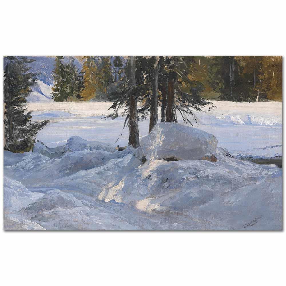 Edward Theodore Compton Kış Güneşi Kanvas Tablo