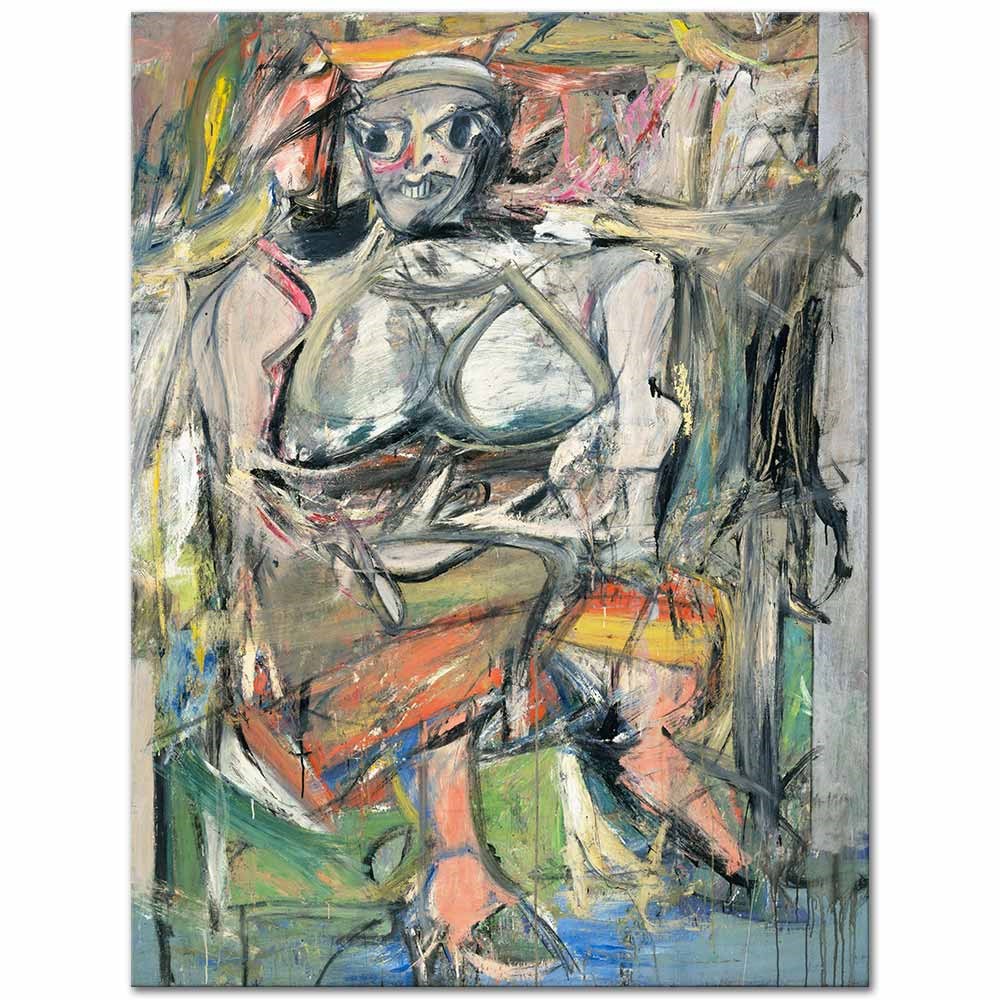 Willem de Kooning Kadın 01 Kanvas Tablo