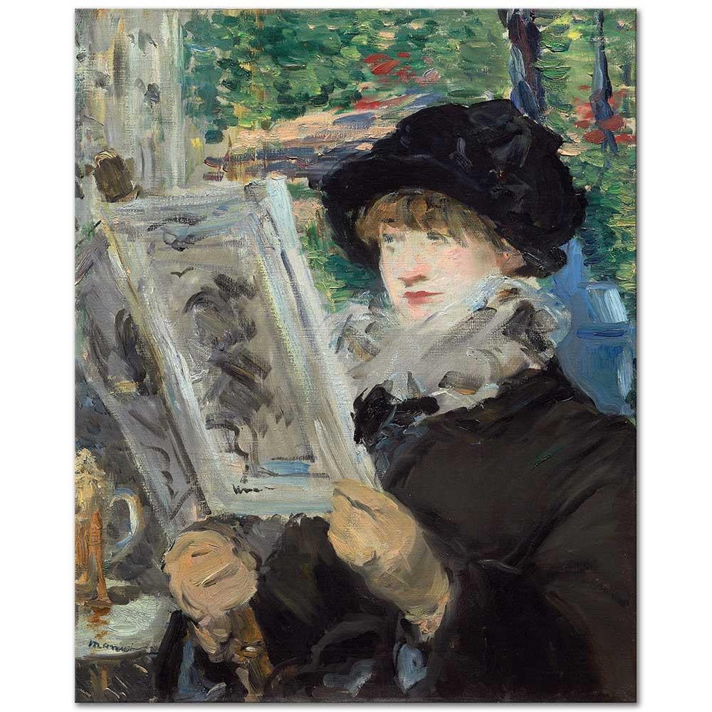 Edouard Manet Okuyan Kadın Kanvas Tablo