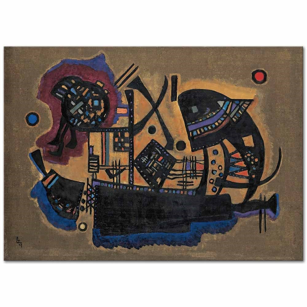 Wassily Kandinsky Örgü Kanvas Tablo