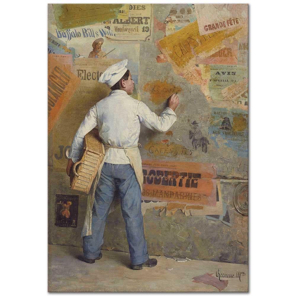 Paul Charles Chocarne Moreau Politik Görüşünü Belirten Genç Fırıncı Kanvas Tablo