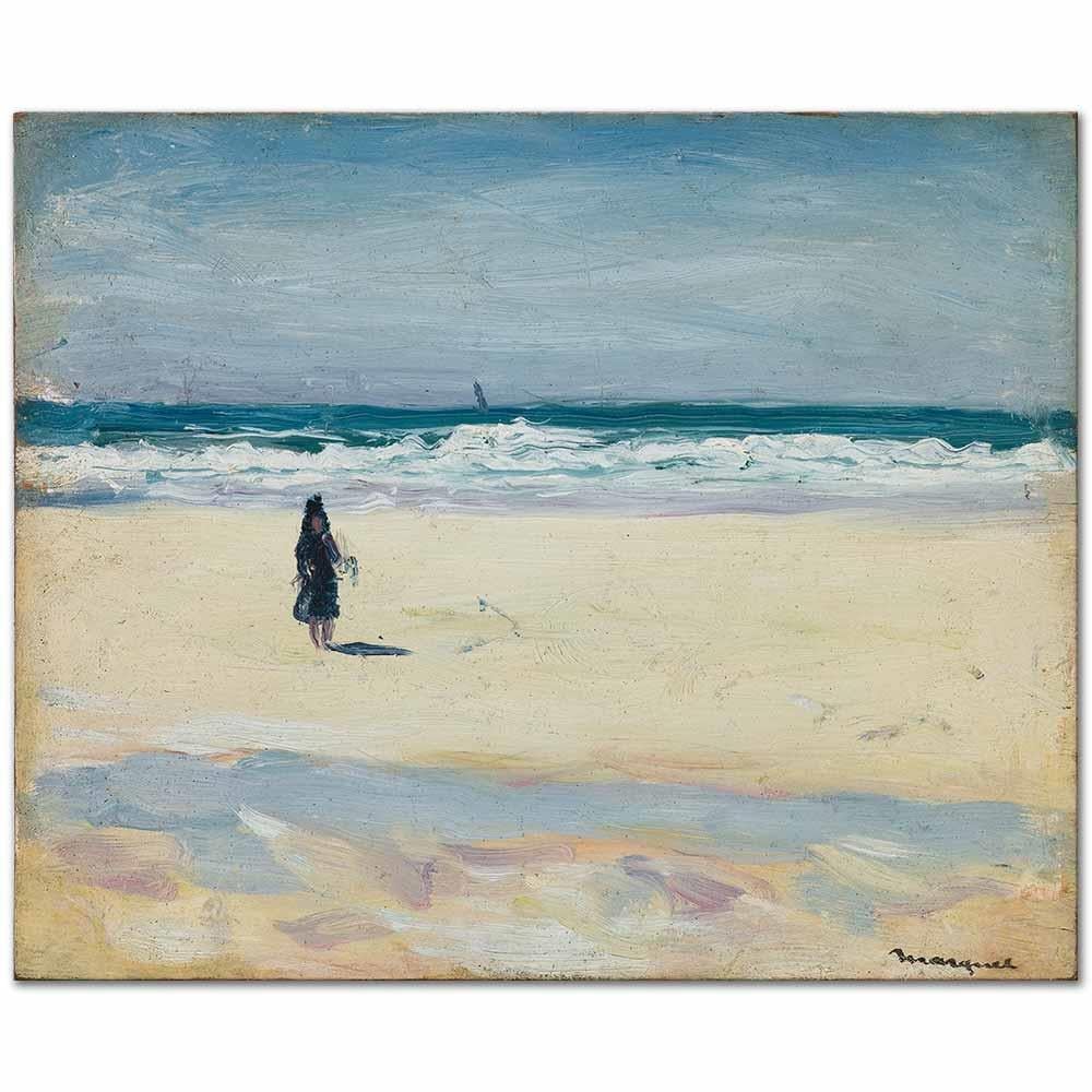 Albert Marquet Kumsaldaki Kız Kanvas Tablo