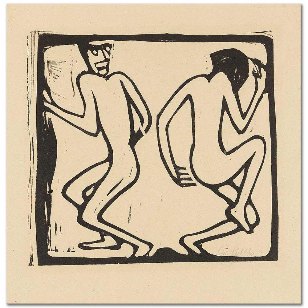 Christian Rohlfs Dans Eden İki Kişi Kanvas Tablo