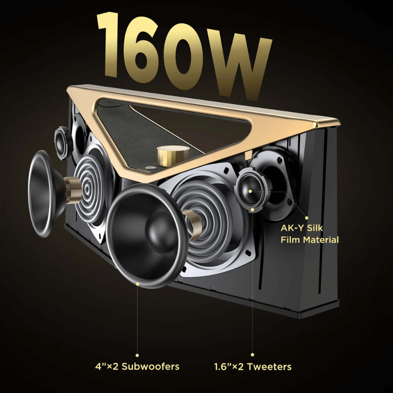 BUGANI Brief Pro Şarjlı Bluetooth Hoparlör Black/Silver