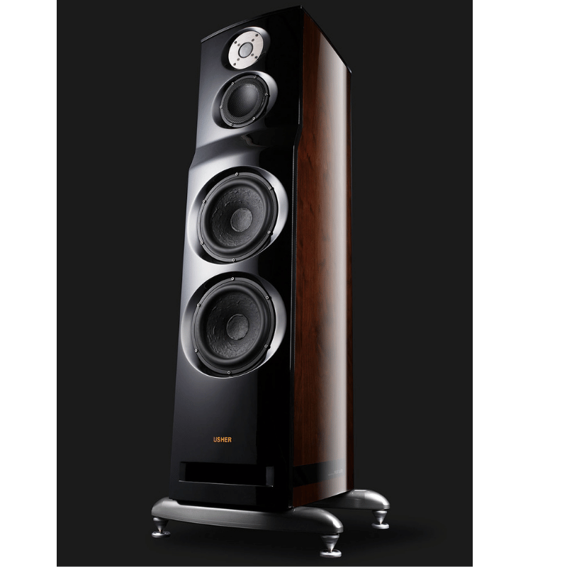 USHER ML-802 HIGH GLOSS MACASSAR EBONY Kule Hoparlör