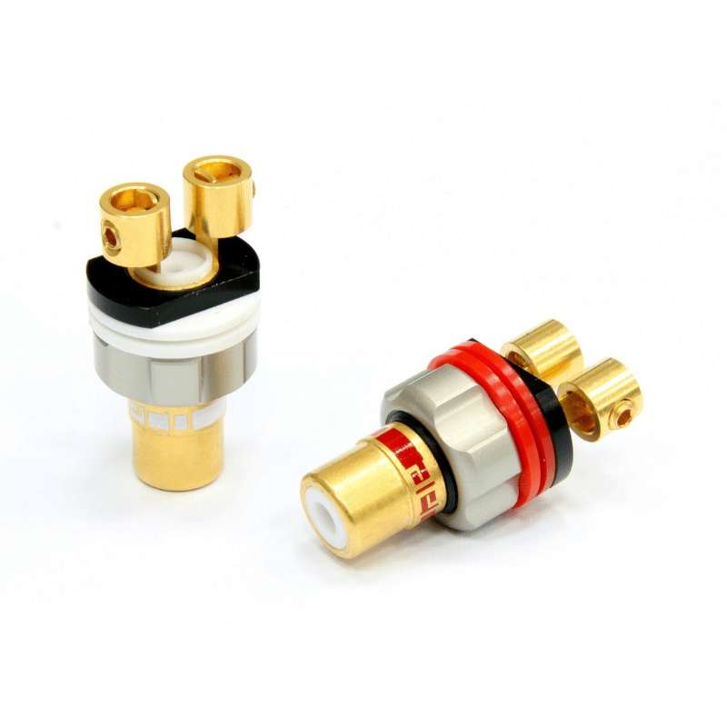 AECO ARJ 4045G Gold  RCA JACK Konnektör 2 Adet Fiyatıdır