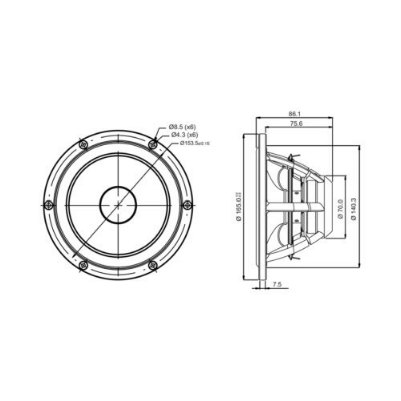 SB Acoustics SATORI MR16P-4 Midrange