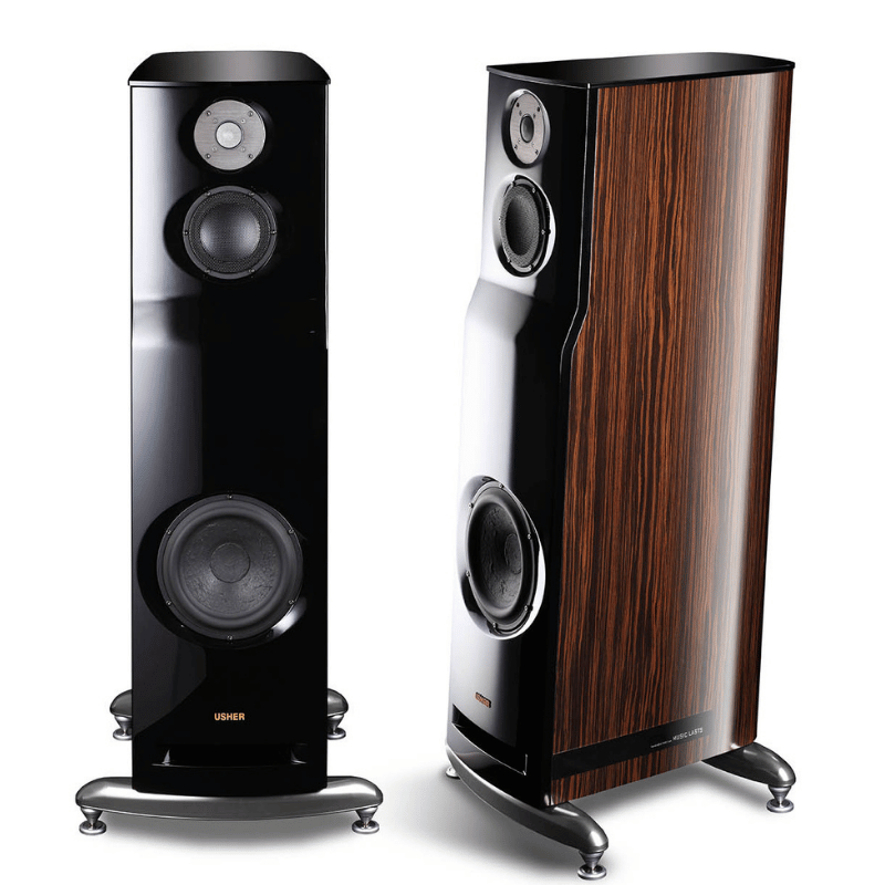 USHER ML-801 HIGH GLOSS MACASSAR EBONY Kule Hoparlör