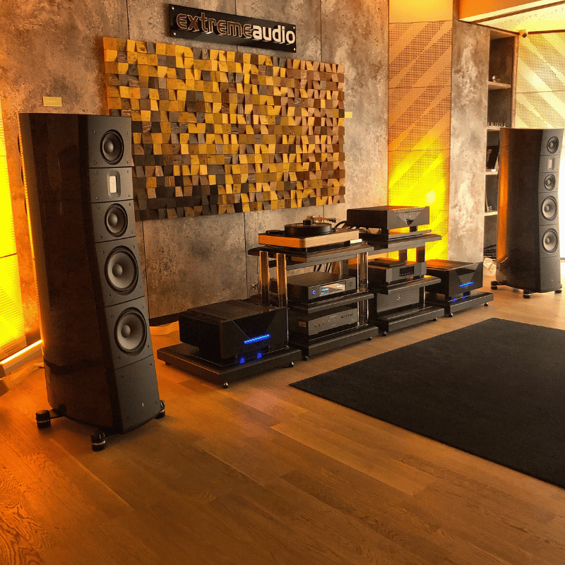 Raidho TD3.8 Kule Hoparlör Özel Cila Walnut Burl