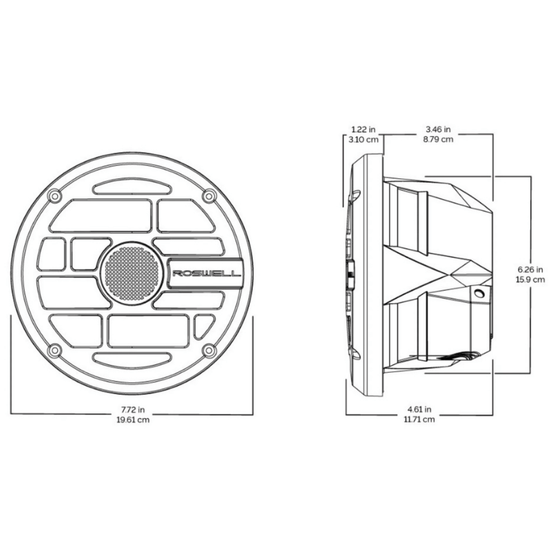 Roswell R 7.7 Marine Hoparlör Çift Fiyatıdır