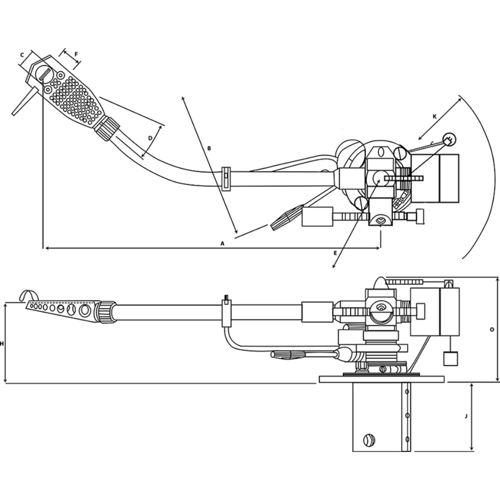 SME Series M2-9R 9 İnç Pikap Kolu