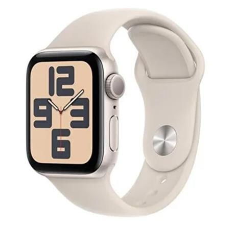 Apple Watch SE GPS 40mm Starlight Aluminium Case with Starlight Sport Band - S/M