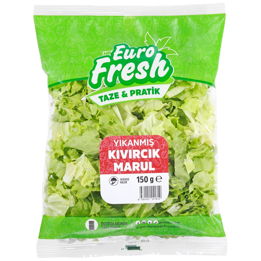 Eurofresh Yıkanmış Kıvırcık Marul 150 Gr