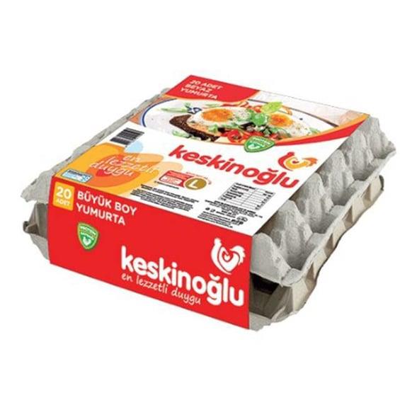 Keskinoğlu Yumurta 20'li (L) 63-73 gr
