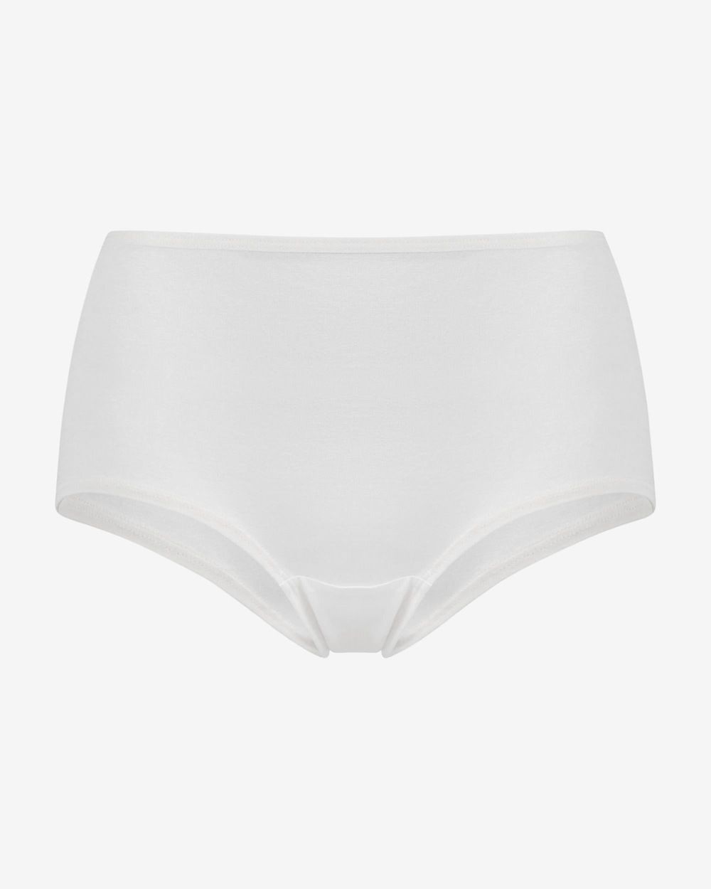 Kadın Bambu Yüksek Bel Slip Külot Ten Beyaz