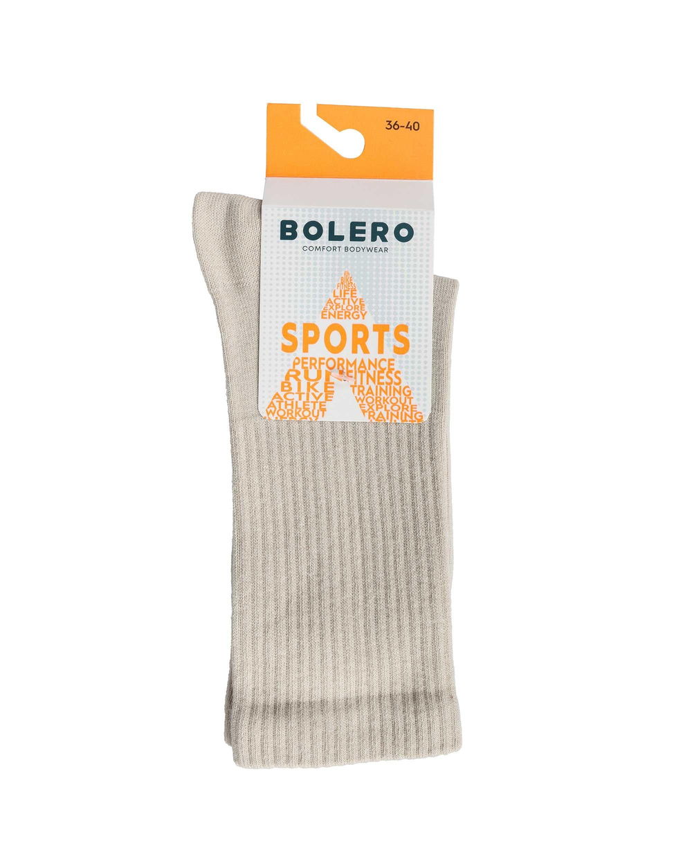 Unisex Fitilli Çorap Bej